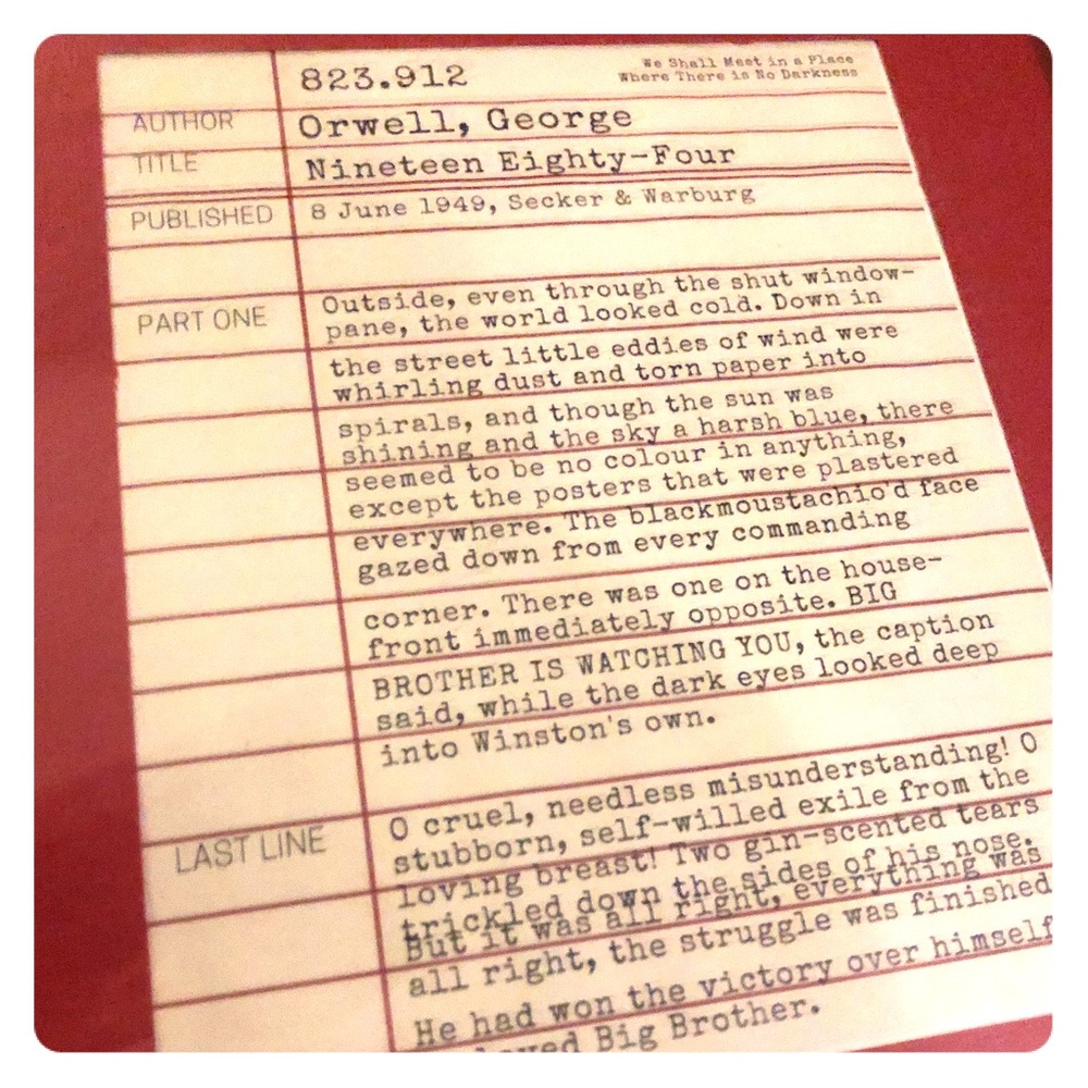 Custom Framed Library Card Print